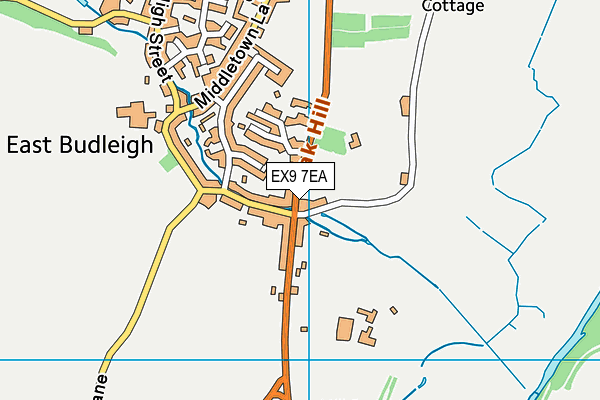 EX9 7EA map - OS VectorMap District (Ordnance Survey)