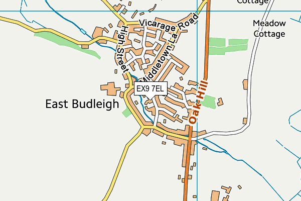 EX9 7EL map - OS VectorMap District (Ordnance Survey)