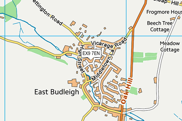 EX9 7EN map - OS VectorMap District (Ordnance Survey)