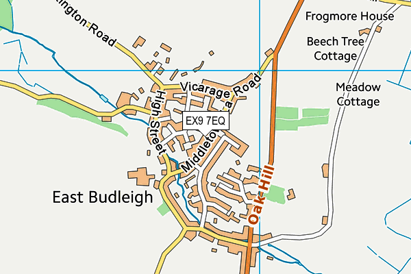 EX9 7EQ map - OS VectorMap District (Ordnance Survey)