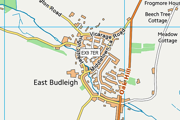 EX9 7ER map - OS VectorMap District (Ordnance Survey)