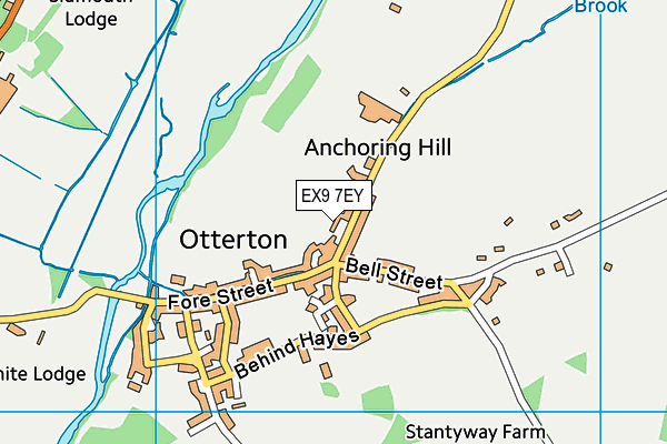 EX9 7EY map - OS VectorMap District (Ordnance Survey)