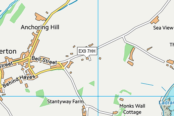 EX9 7HH map - OS VectorMap District (Ordnance Survey)