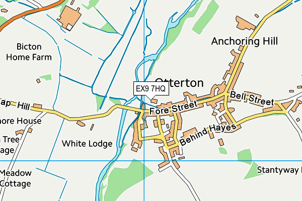 EX9 7HQ map - OS VectorMap District (Ordnance Survey)