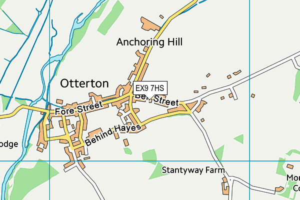 EX9 7HS map - OS VectorMap District (Ordnance Survey)