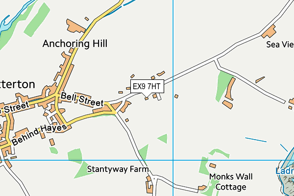 EX9 7HT map - OS VectorMap District (Ordnance Survey)
