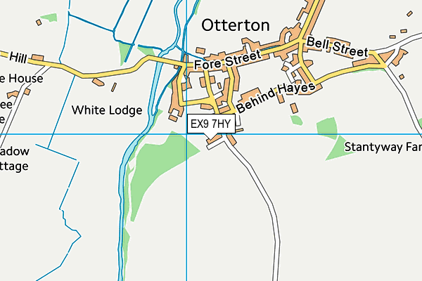 EX9 7HY map - OS VectorMap District (Ordnance Survey)