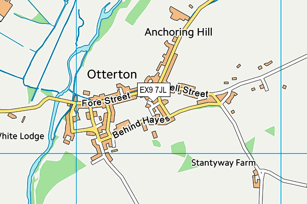 EX9 7JL map - OS VectorMap District (Ordnance Survey)