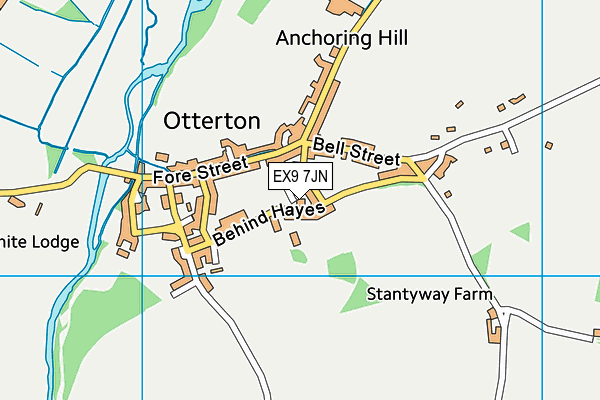 EX9 7JN map - OS VectorMap District (Ordnance Survey)