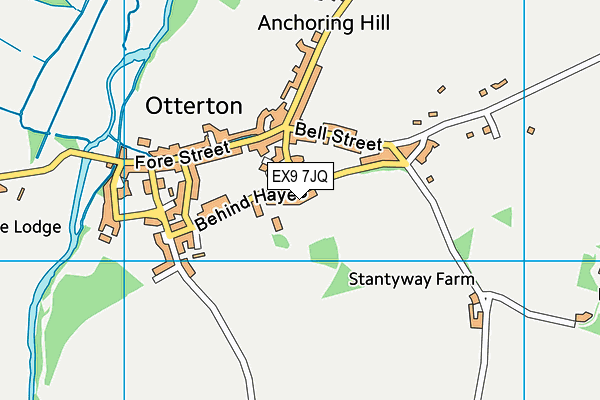 EX9 7JQ map - OS VectorMap District (Ordnance Survey)