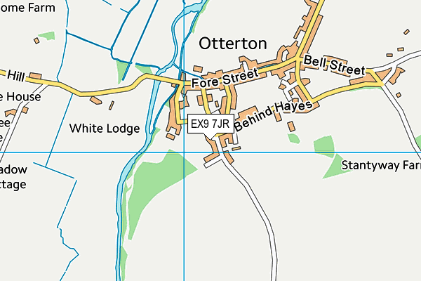 EX9 7JR map - OS VectorMap District (Ordnance Survey)