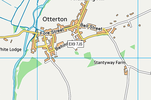 EX9 7JS map - OS VectorMap District (Ordnance Survey)