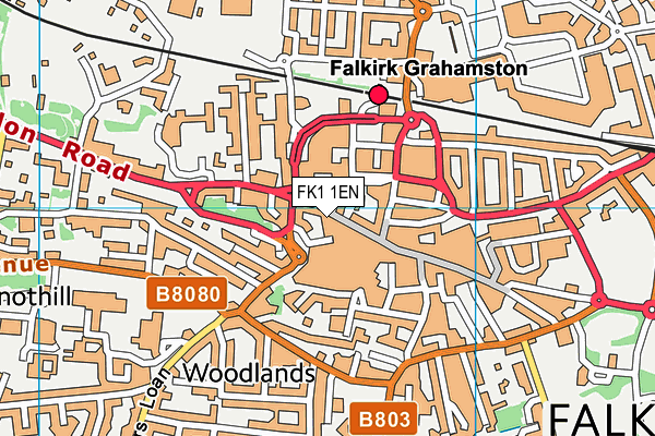 FK1 1EN map - OS VectorMap District (Ordnance Survey)