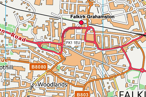 FK1 1EU map - OS VectorMap District (Ordnance Survey)