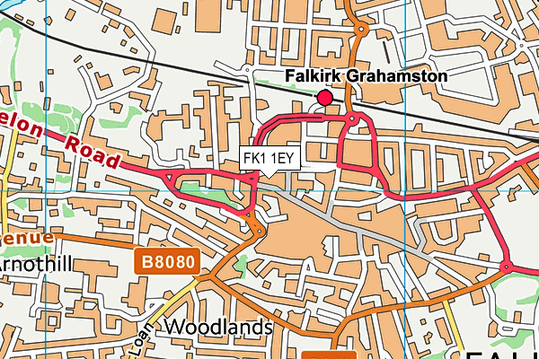 FK1 1EY map - OS VectorMap District (Ordnance Survey)