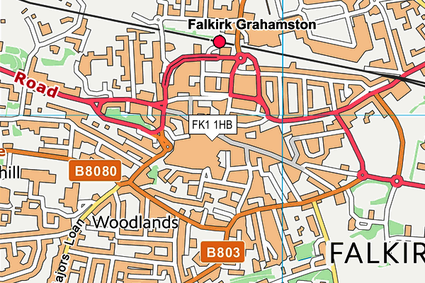 FK1 1HB map - OS VectorMap District (Ordnance Survey)