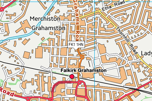 FK1 1HN map - OS VectorMap District (Ordnance Survey)