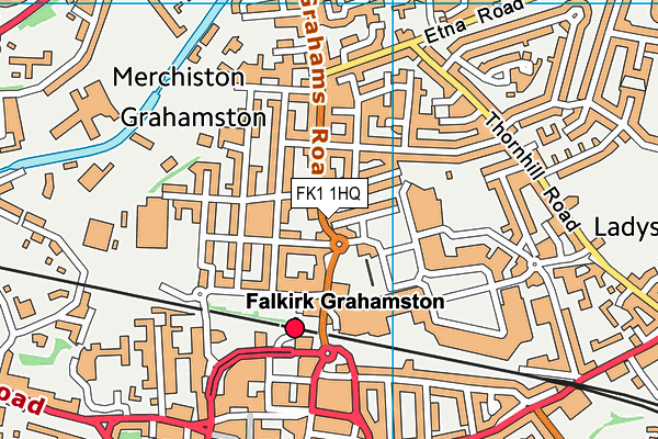 FK1 1HQ map - OS VectorMap District (Ordnance Survey)