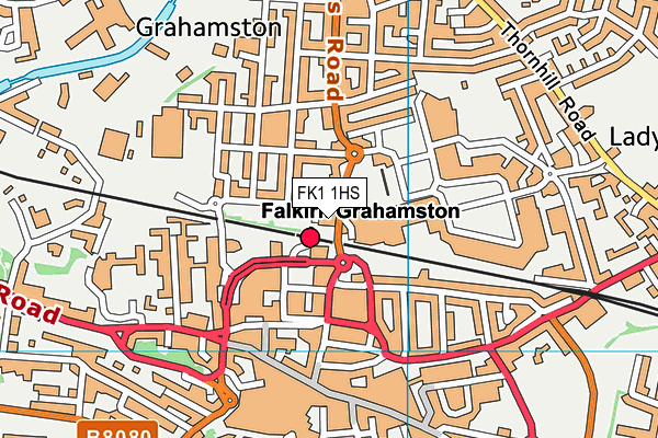 FK1 1HS map - OS VectorMap District (Ordnance Survey)