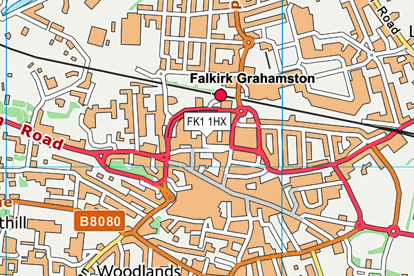 FK1 1HX map - OS VectorMap District (Ordnance Survey)