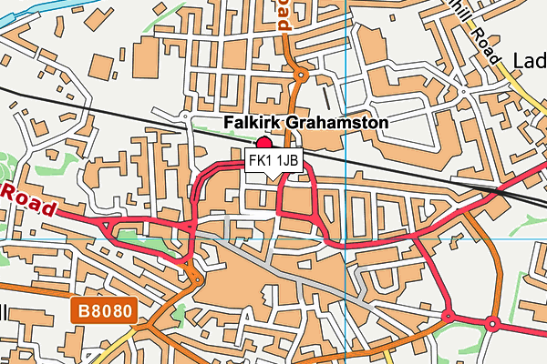 FK1 1JB map - OS VectorMap District (Ordnance Survey)