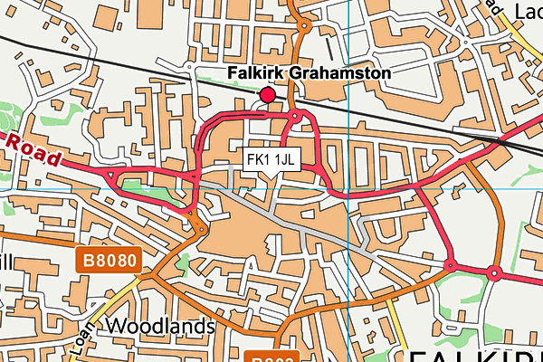 FK1 1JL map - OS VectorMap District (Ordnance Survey)