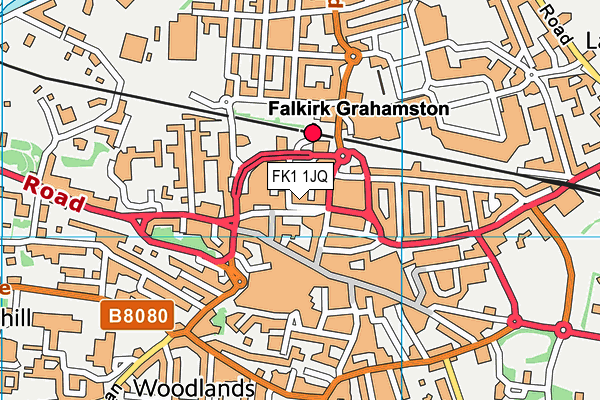 FK1 1JQ map - OS VectorMap District (Ordnance Survey)