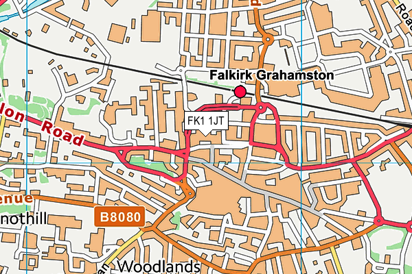 FK1 1JT map - OS VectorMap District (Ordnance Survey)