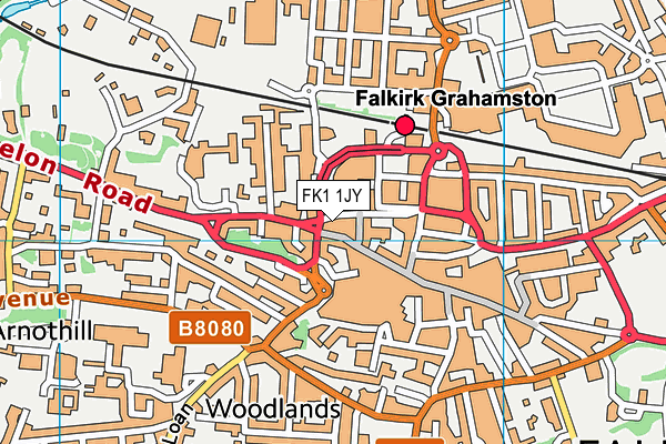 FK1 1JY map - OS VectorMap District (Ordnance Survey)