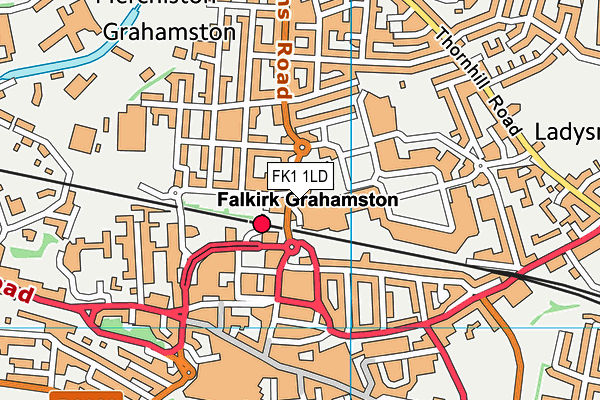 FK1 1LD map - OS VectorMap District (Ordnance Survey)