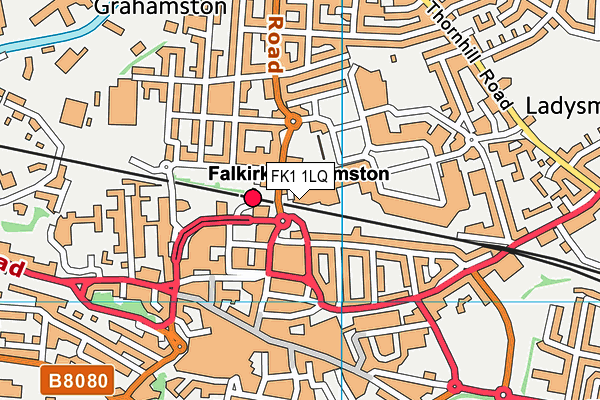 FK1 1LQ map - OS VectorMap District (Ordnance Survey)
