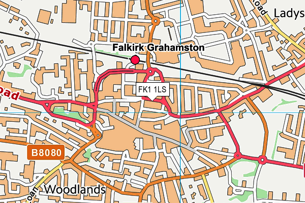 FK1 1LS map - OS VectorMap District (Ordnance Survey)