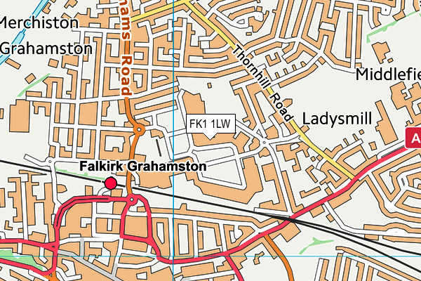 FK1 1LW map - OS VectorMap District (Ordnance Survey)