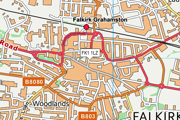 Map of ZSAK FALKIRK LTD at district scale