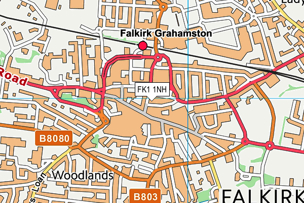 FK1 1NH map - OS VectorMap District (Ordnance Survey)