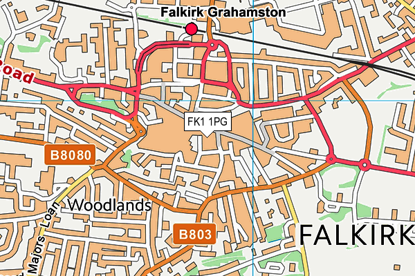 FK1 1PG map - OS VectorMap District (Ordnance Survey)