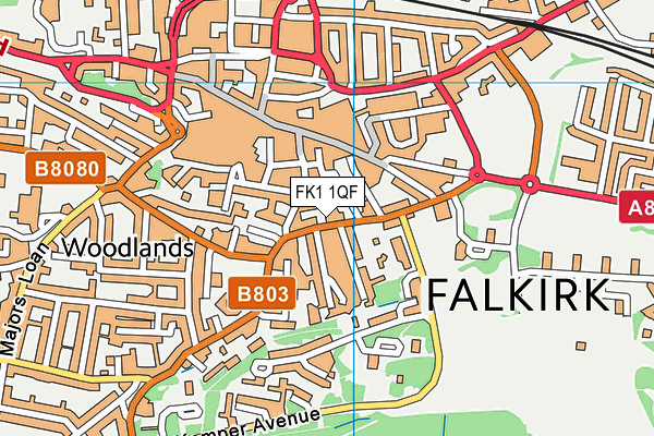 FK1 1QF map - OS VectorMap District (Ordnance Survey)