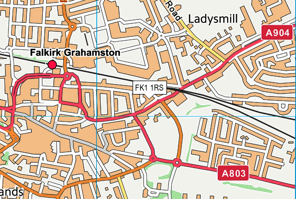 FK1 1RS map - OS VectorMap District (Ordnance Survey)