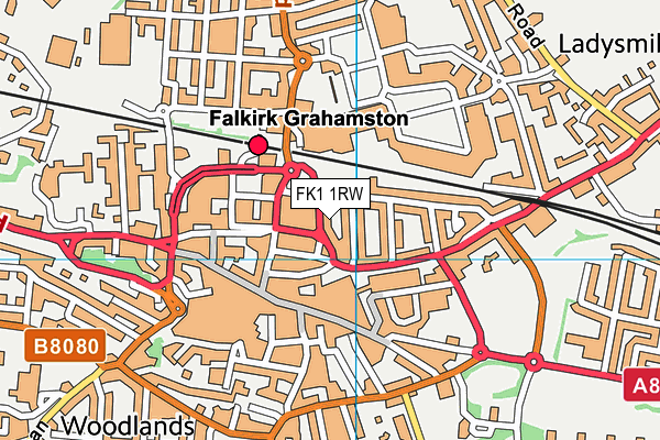 FK1 1RW map - OS VectorMap District (Ordnance Survey)