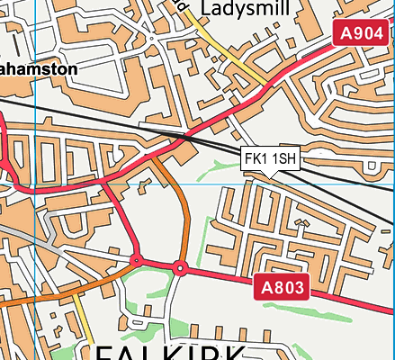FK1 1SH map - OS VectorMap District (Ordnance Survey)