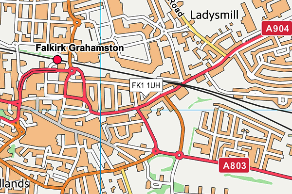 FK1 1UH map - OS VectorMap District (Ordnance Survey)