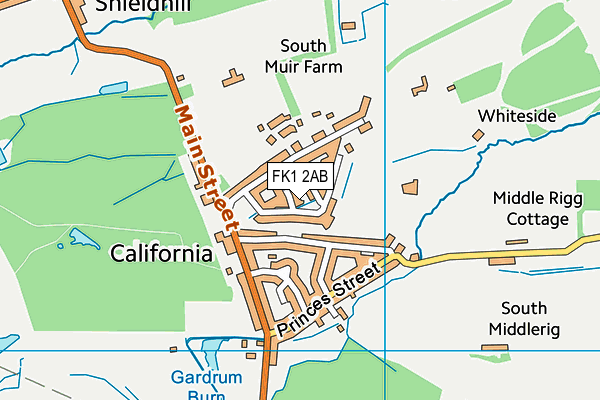 FK1 2AB map - OS VectorMap District (Ordnance Survey)