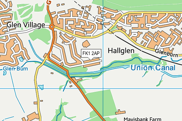 FK1 2AP map - OS VectorMap District (Ordnance Survey)