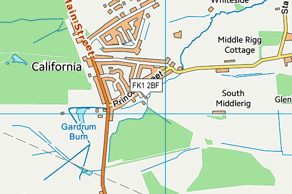 FK1 2BF map - OS VectorMap District (Ordnance Survey)