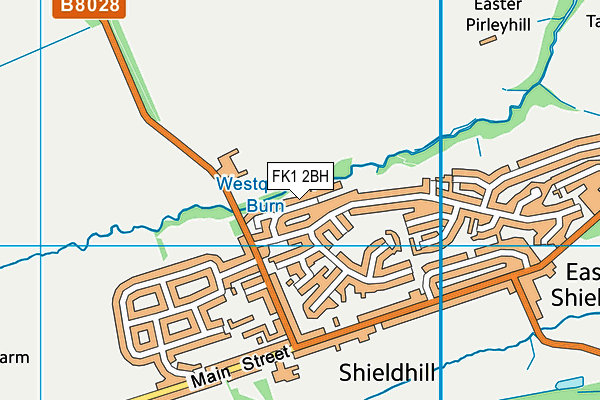 FK1 2BH map - OS VectorMap District (Ordnance Survey)