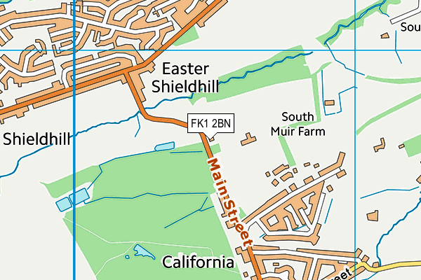 FK1 2BN map - OS VectorMap District (Ordnance Survey)