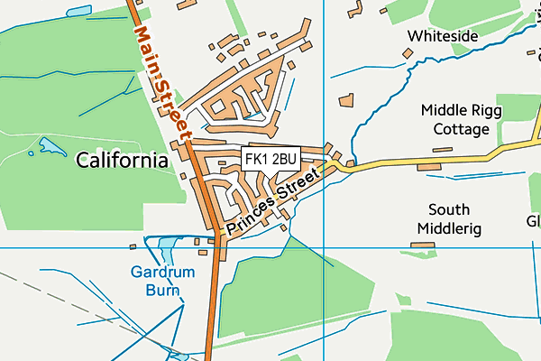 FK1 2BU map - OS VectorMap District (Ordnance Survey)