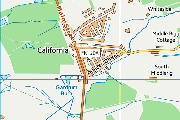 FK1 2DA map - OS VectorMap District (Ordnance Survey)