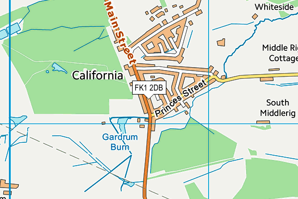 FK1 2DB map - OS VectorMap District (Ordnance Survey)