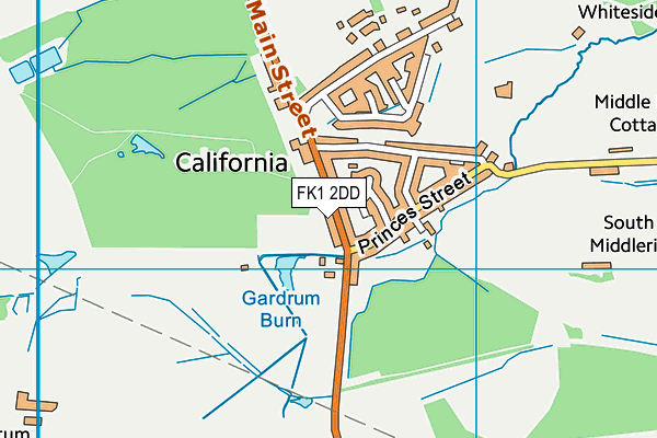 FK1 2DD map - OS VectorMap District (Ordnance Survey)